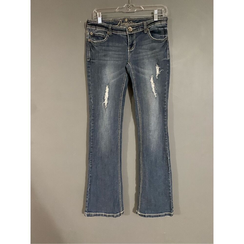 Rue 21 Light Wash Premiere Curvy Straight Leg Jeans Size 3/4 NWOT